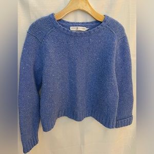 Tommy Hilfiger - blue confetti Merino wool sweater